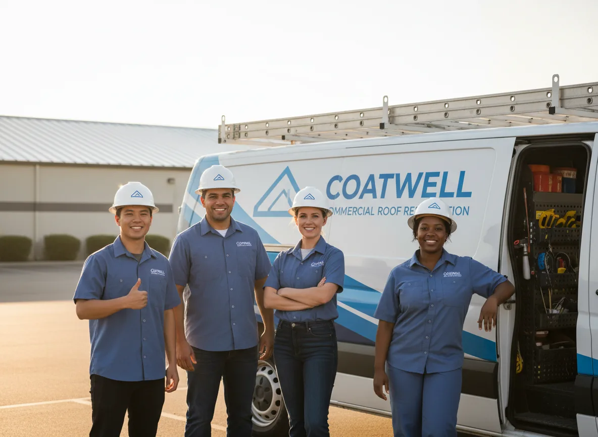Commercial roof coating company in Rockport, MA